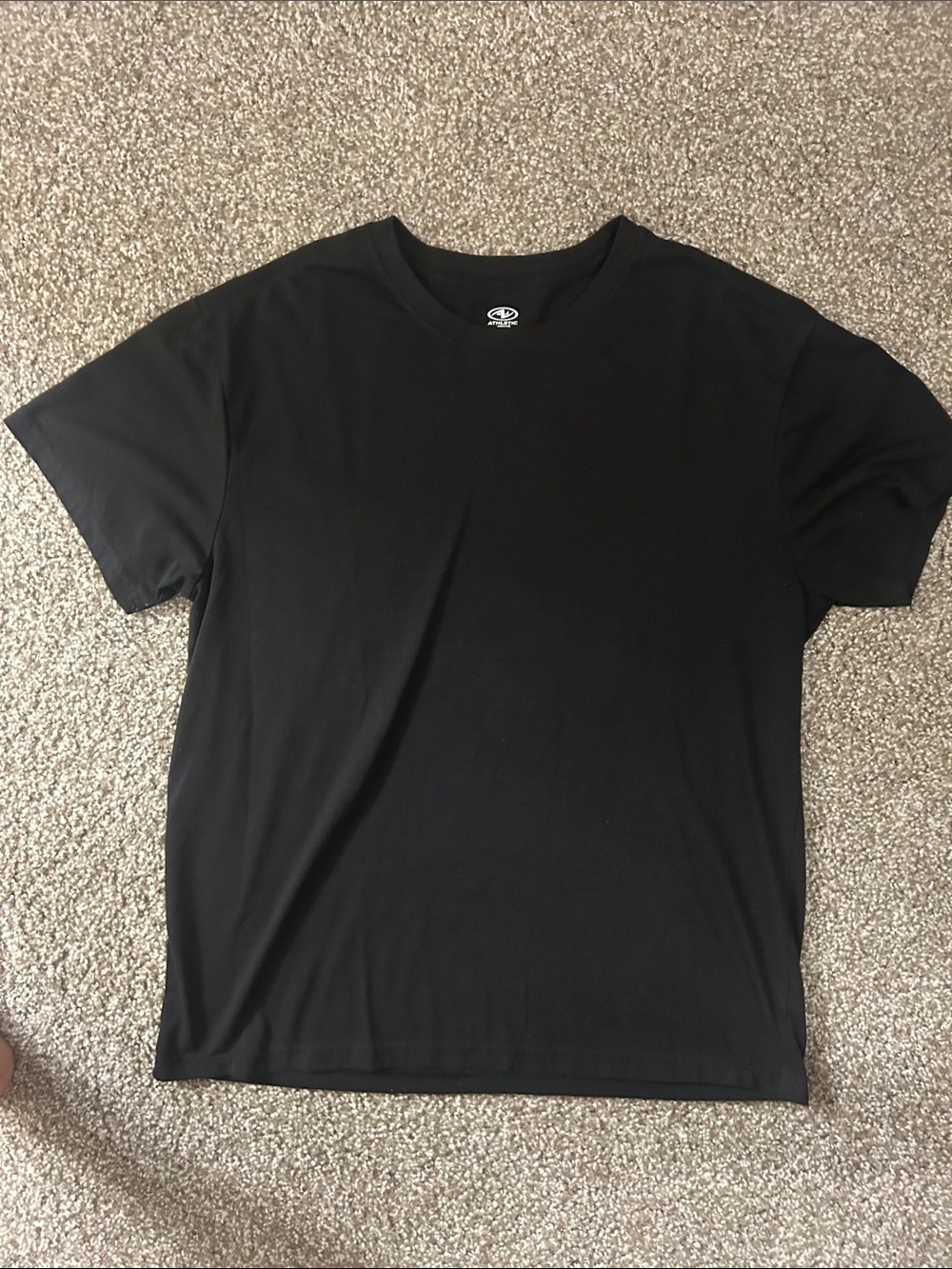 Athletic Works Black Short Sleeve Crewneck Tee